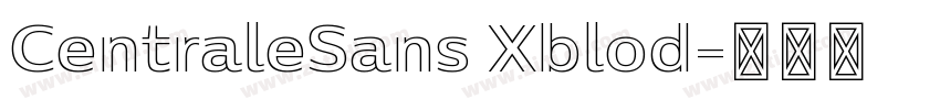 CentraleSans Xblod字体转换